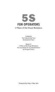 5S for Operators: 5 Pillars of Visual Workplace Guide