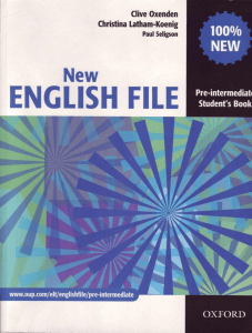 New English File Pre-intermediate Student's Book