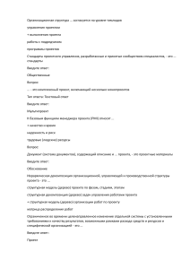 Тест по управлению проектами