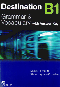 Destination B1 Grammar & Vocabulary Textbook with Answer Key