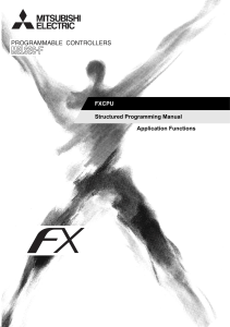FXCPU Structured Programming Manual - Application Functions