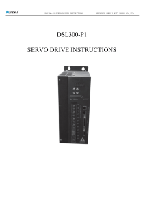 DSL300-P1 Servo Drive Instructions Manual
