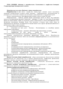 Введение в микробиологию: Систематика и морфология бактерий