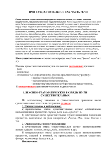 Noun in Russian: Definition, Features, Categories
