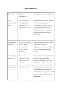 Bacteria in the Air: Types and Significance
