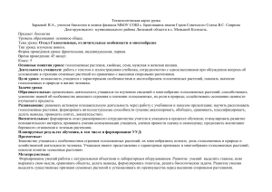 Технологическая карта урока по биологии 5 класс Голосеменные