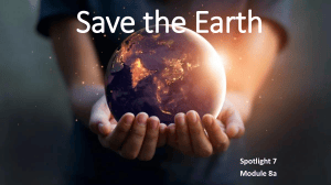 Save the Earth: Acid Rain & Pollution - Spotlight 7 Module 8a
