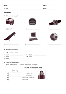 English Vocabulary Workbook with Exercises