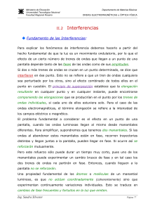 Interferencias - Ondas Electromagn&eacute;ticas y &Oacute;ptica F&iacute;sica