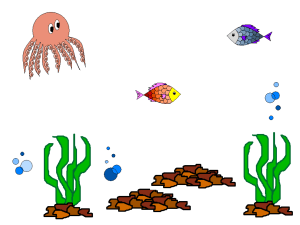 Underwater Marine Life Illustration for Elementary Education