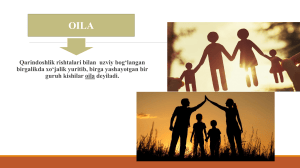 OILA: Отбасы психологиясы оқулығы