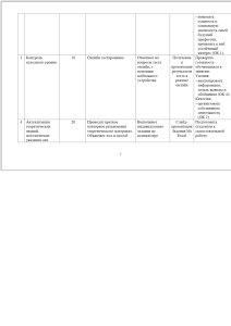 Course Plan: Online Testing & Knowledge Update