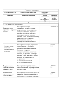Технологическая карта Ил-76: Осмотр гидросистемы