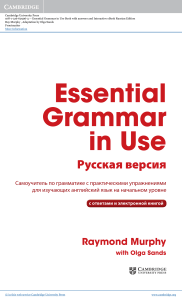 Essential Grammar in Use: Русская версия самоучителя по грамматике