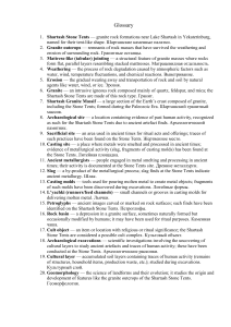 Shartash Stone Tents Glossary: Geological & Archaeological Terms