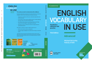 English Vocabulary in Use Advanced Third Edition Textbook