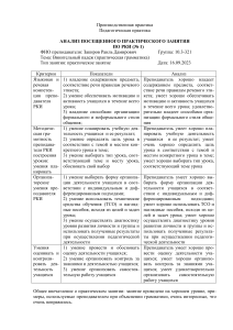 Анализ занятия по РКИ: Винительный падеж
