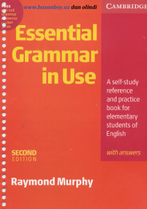 Essential Grammar in Use: Elementary English Self-Study