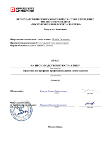 Отчет о производственной практике в ООО &laquo;Киргу&raquo;
