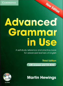 Advanced Grammar in Use: Self-Study Reference Book