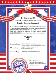 ITU-R M.1371-1: AIS Technical Standards
