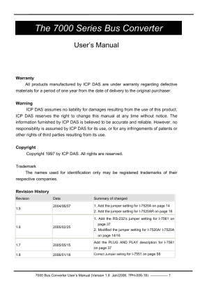7000 Series Bus Converter User Manual