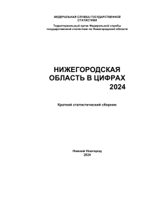 Нижегородская область в цифрах 2024: краткий статистический сборник
