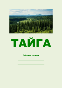 Рабочая тетрадь по тайге: уроки сравнения текстов и экологии