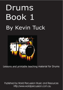 Drums Book 1: Beginner Lessons & Reading Practice