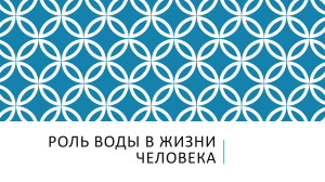 Роль воды в жизни человека: функции и значение