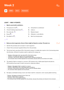 Week 2 Homework: Logic & Argument Analysis